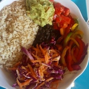 Mexicano bowl at Fountain of Youth in Bocas Del Toro