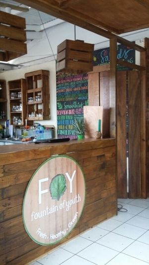 come and enjoy fresh and healthy food  at Fountain of Youth in Bocas Del Toro