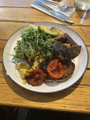 Scrambled tofu breakfast   at Wombat Cafe & Store in Dromana