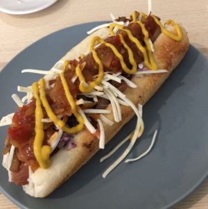 hot dawg at Wombat Cafe & Store in Dromana