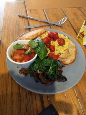 Big breakfast at Wombat Cafe & Store in Dromana