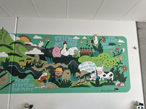 Epic mural   at Wombat Cafe & Store in Dromana