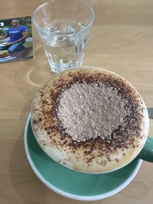 Really good oat cap  at Wombat Cafe & Store in Dromana