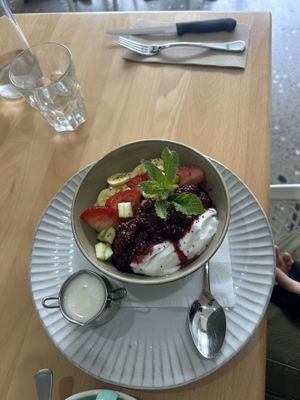 Granola , rated very colourful and flavourfull  at Wombat Cafe & Store in Dromana