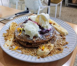 Pancakes at Wombat Cafe & Store in Dromana