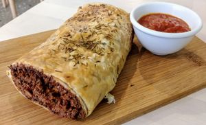 Sausage roll at Wombat Cafe & Store in Dromana