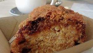 Lumberjack cake at Wombat Cafe & Store in Dromana