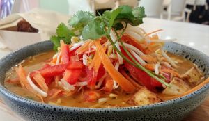 Asian noodle soup (special)  at Wombat Cafe & Store in Dromana