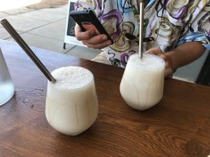 Vanilla macadamia nut milk milkshakes  at Wombat Cafe & Store in Dromana