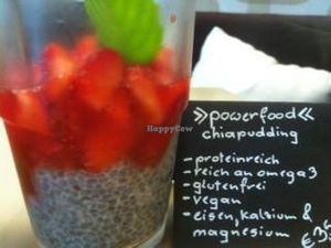 vegan chia pudding at Cafe Como in Klagenfurt
