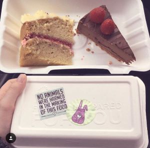 more yummy vegan cakes!  at Rabbit Vegan Cafe in Exeter