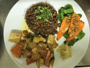 macrobitic food at Amapola in Caceres