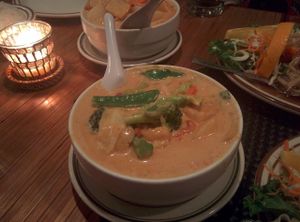 Masaman Curry with veggies (no oyster sauce on request) at Sopa Thai Cuisine in Nevada City