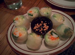 Fresh Spring Rolls (no oyster sauce on request) at Sopa Thai Cuisine in Nevada City