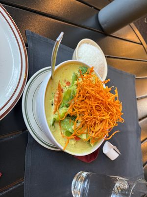 Pumpkin yellow curry   at Sopa Thai Cuisine in Nevada City