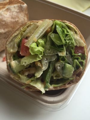 Wrap with hummus at Sweet Beverly in Beverly Hills