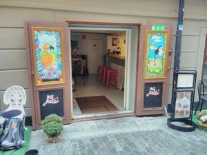 entrance at Mitt Cafe in Stockholm