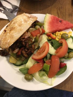 Bbq vegan sandwich  at Mitt Cafe in Stockholm