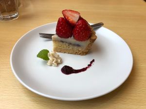Strawberry Tart at Rota Cafe in Fukuoka