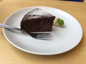 Chocolate cake  at Rota Cafe in Fukuoka