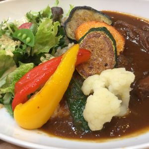 Vegan hash with seasonal veggies!! Tasty~ at Rota Cafe in Fukuoka