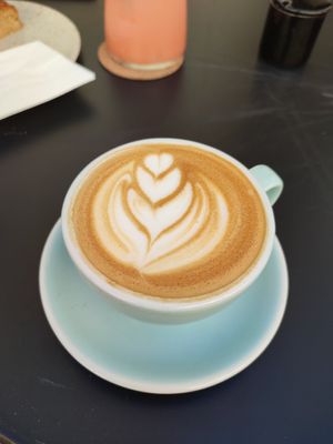 We asked if they could make us vegan latte and the stuff happily answered they'll make it with almond milk at Fach Juice Shop in Bratislava