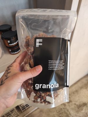 Granola at Fach Juice Shop in Bratislava