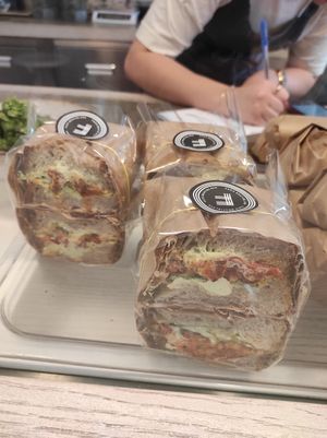 Sandwiches at Fach Juice Shop in Bratislava