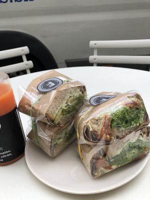 Super sandwich at Fach Juice Shop in Bratislava