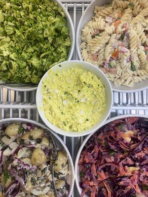 Vegan salads at Riverhead Coffee  at Riverhead Coffee in Grimsby