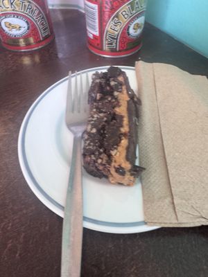 Raw peanut butter brownie   at Riverhead Coffee in Grimsby