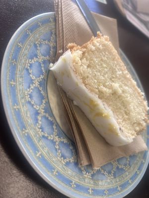 Lemon drizzle cake  at Riverhead Coffee in Grimsby