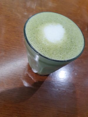 Oat milk matcha latte. at Riverhead Coffee in Cleethorpes