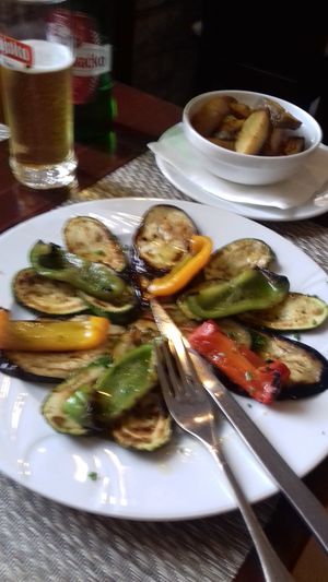 Roasted vegetables at Konoba Bonaca in Zadar