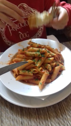 Penne arabiata at Konoba Bonaca in Zadar