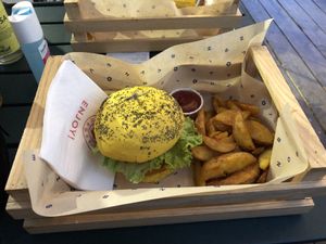 The Spicy Cecio at Flower Burger in Rome