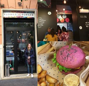 Flower burger at Flower Burger in Rome