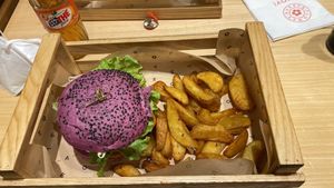   at Flower Burger in Rome