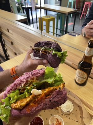 Flower Burger &cherry Bomba  at Flower Burger in Rome