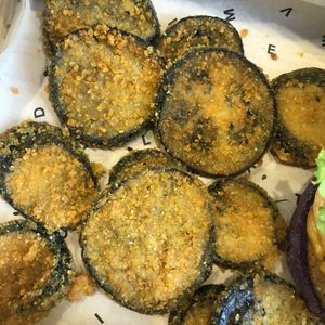 Crispy aubergine   at Flower Burger in Rome