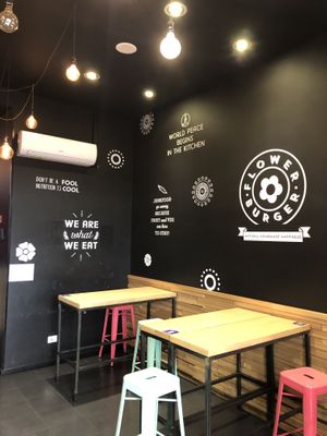   at Flower Burger in Rome