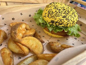   at Flower Burger in Rome