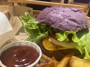   at Flower Burger in Rome