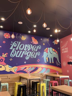   at Flower Burger in Rome