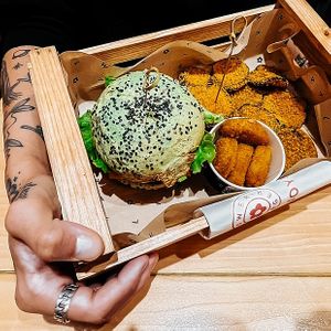   at Flower Burger in Rome