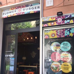 Shop front  at Flower Burger in Rome