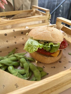 Gluten free burger   at Flower Burger in Rome