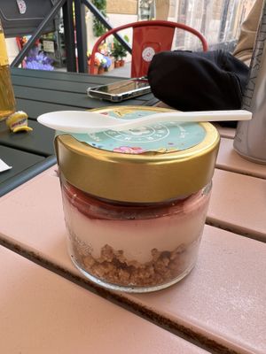 Cheesecake   at Flower Burger in Rome