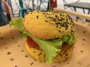 Avo Cecio  at Flower Burger in Rome