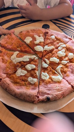 Pizza at Flower Burger in Rome